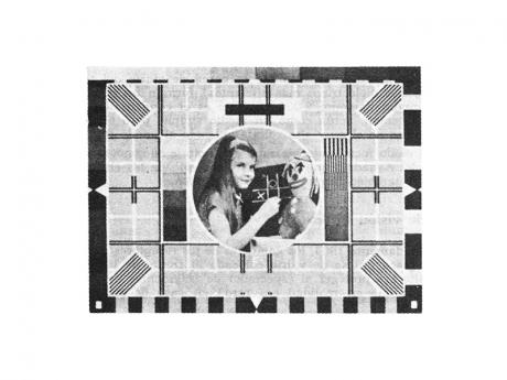 Test pattern for television from the BBC